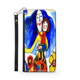 Phone Wallet Joyful Mother and Child Art Custom Design Gift for Mom