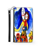 Phone Wallet Joyful Mother and Child Art Custom Design Gift for Mom