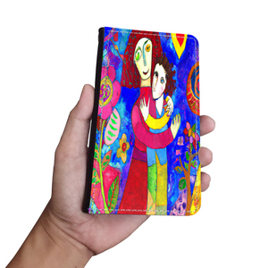 Mother and Child, Phone Wallet, gift For Mom Custom Art Design, Mother's Day,