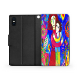 Mother and Child, Phone Wallet, gift For Mom Custom Art Design, Mother's Day,