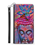 Colorful Buddha with Lotus, Protective Phone Wallet, Spiritual Art Design, Gift