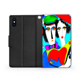 Couple in Love Colorful Art Design Protective Phone Wallet Gift