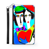 Couple in Love Colorful Art Design Protective Phone Wallet Gift