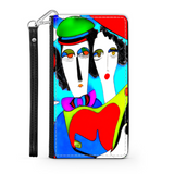 Couple in Love Colorful Art Design Protective Phone Wallet Gift