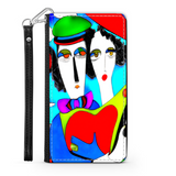 Couple in Love Colorful Art Design Protective Phone Wallet Gift