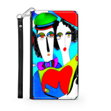 Couple in Love Colorful Art Design Protective Phone Wallet Gift