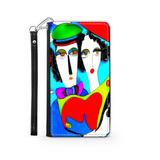 Couple in Love Colorful Art Design Protective Phone Wallet Gift