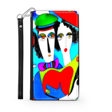 Couple in Love Colorful Art Design Protective Phone Wallet Gift