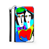 Couple in Love Colorful Art Design Protective Phone Wallet Gift