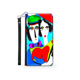 Couple in Love Colorful Art Design Protective Phone Wallet Gift