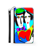 Couple in Love Colorful Art Design Protective Phone Wallet Gift