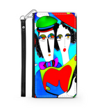 Couple in Love Colorful Art Design Protective Phone Wallet Gift