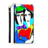 Couple in Love Colorful Art Design Protective Phone Wallet Gift