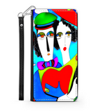 Couple in Love Colorful Art Design Protective Phone Wallet Gift