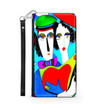 Couple in Love Colorful Art Design Protective Phone Wallet Gift