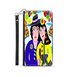 Couple in Love Colorful Art Design Protective Phone Wallet Gift