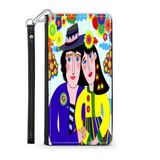 Couple in Love Colorful Art Design Protective Phone Wallet Gift