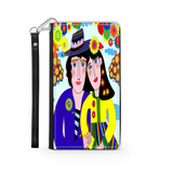 Couple in Love Colorful Art Design Protective Phone Wallet Gift