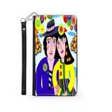 Couple in Love Colorful Art Design Protective Phone Wallet Gift