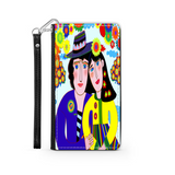 Couple in Love Colorful Art Design Protective Phone Wallet Gift