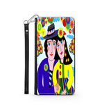 Couple in Love Colorful Art Design Protective Phone Wallet Gift