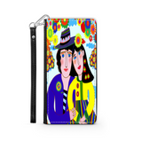 Couple in Love Colorful Art Design Protective Phone Wallet Gift