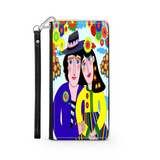 Couple in Love Colorful Art Design Protective Phone Wallet Gift