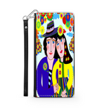 Couple in Love Colorful Art Design Protective Phone Wallet Gift
