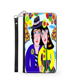 Couple in Love Colorful Art Design Protective Phone Wallet Gift