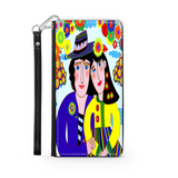 Couple in Love Colorful Art Design Protective Phone Wallet Gift