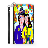 Couple in Love Colorful Art Design Protective Phone Wallet Gift
