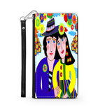 Couple in Love Colorful Art Design Protective Phone Wallet Gift