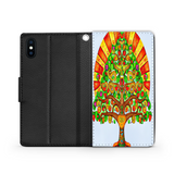 Colorful Tree of Life Custom Art Design Protective Phone Wallet Mexico Style