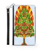 Colorful Tree of Life Custom Art Design Protective Phone Wallet Mexico Style