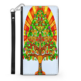 Colorful Tree of Life Custom Art Design Protective Phone Wallet Mexico Style