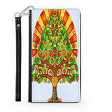 Colorful Tree of Life Custom Art Design Protective Phone Wallet Mexico Style