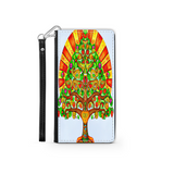 Colorful Tree of Life Custom Art Design Protective Phone Wallet Mexico Style