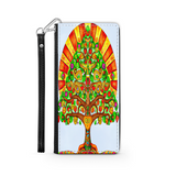 Colorful Tree of Life Custom Art Design Protective Phone Wallet Mexico Style