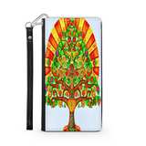 Colorful Tree of Life Custom Art Design Protective Phone Wallet Mexico Style