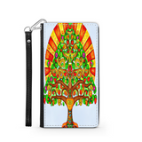 Colorful Tree of Life Custom Art Design Protective Phone Wallet Mexico Style