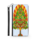 Colorful Tree of Life Custom Art Design Protective Phone Wallet Mexico Style