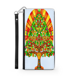 Colorful Tree of Life Custom Art Design Protective Phone Wallet Mexico Style