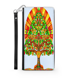 Colorful Tree of Life Custom Art Design Protective Phone Wallet Mexico Style