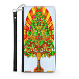 Colorful Tree of Life Custom Art Design Protective Phone Wallet Mexico Style