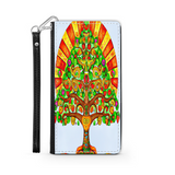 Colorful Tree of Life Custom Art Design Protective Phone Wallet Mexico Style