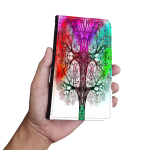 Colorful Tree of Life Custom Art Design Protective Phone Wallet