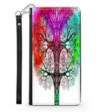 Colorful Tree of Life Custom Art Design Protective Phone Wallet