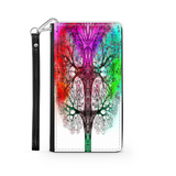 Colorful Tree of Life Custom Art Design Protective Phone Wallet