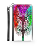 Colorful Tree of Life Custom Art Design Protective Phone Wallet