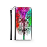 Colorful Tree of Life Custom Art Design Protective Phone Wallet